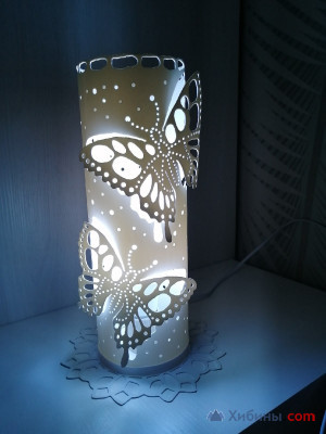 Объявление Настольная лампа Бабочки 3D