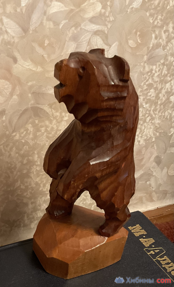 Медведь дерево Советский период 20 см