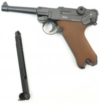 газобаллонный пистолет Люгер (парабеллум) с блоубэком