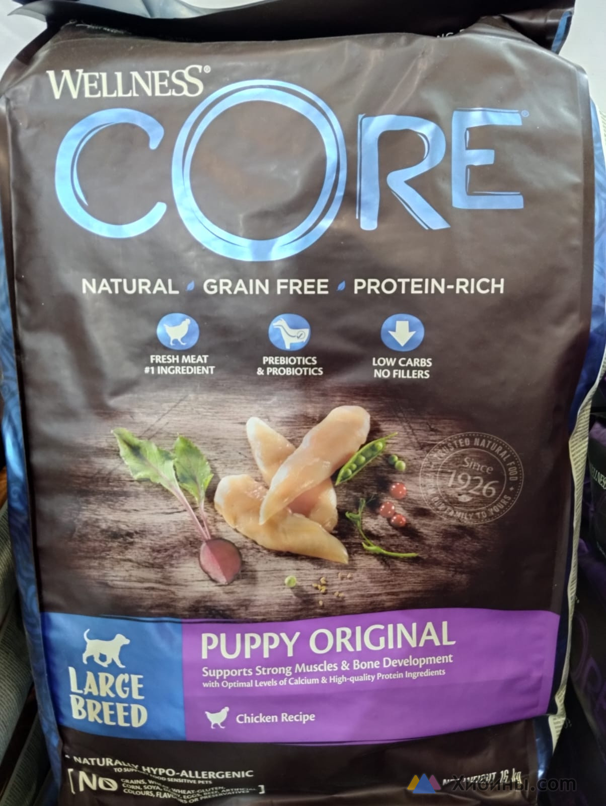 сухие корма для собак core, сухой корм для собак wellness core