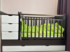 Объявление Продам детскую кровать-трансформер маятник СКВ-5 Жираф