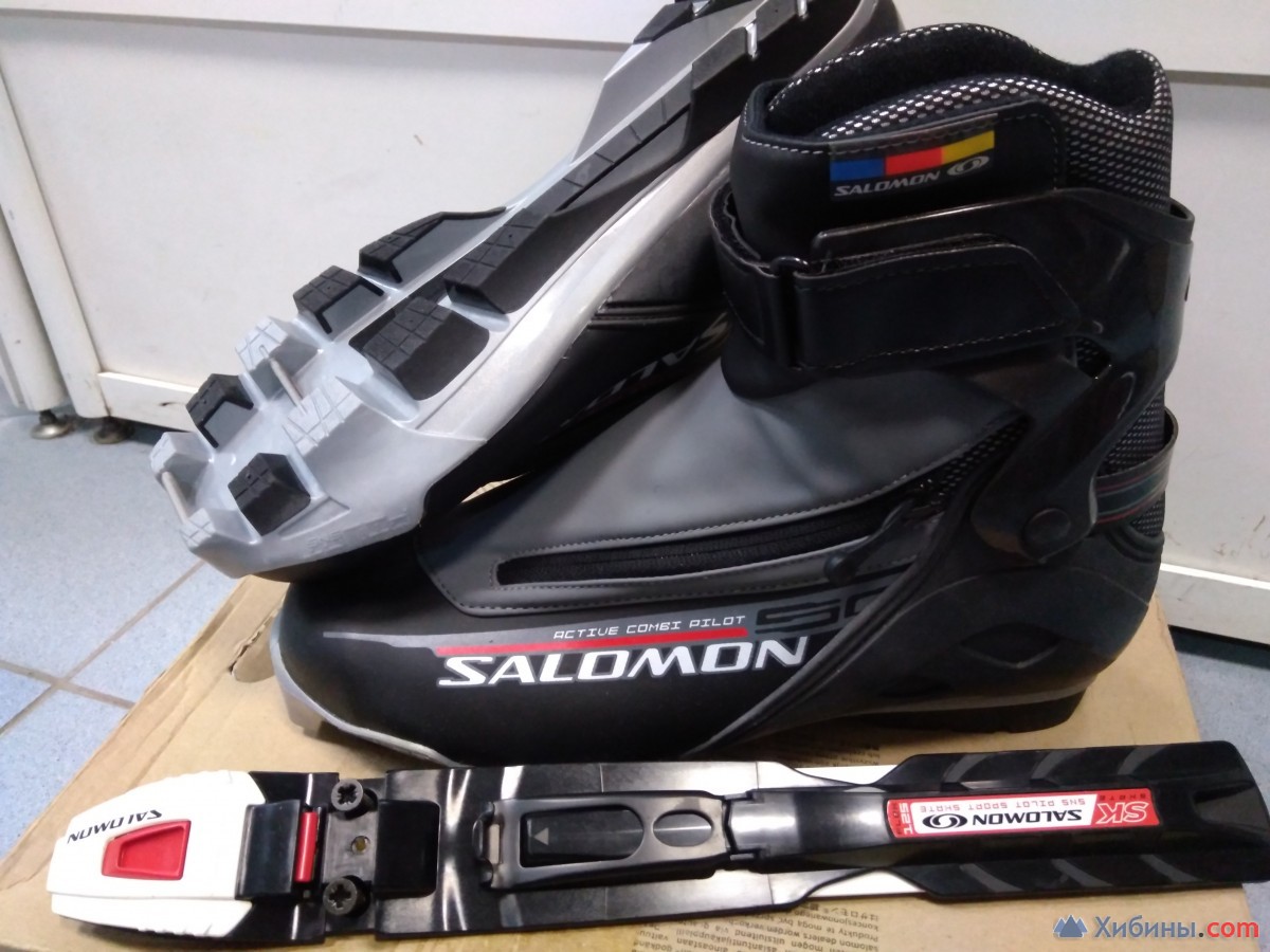 Лыжные ботинки Саломон с креплениями