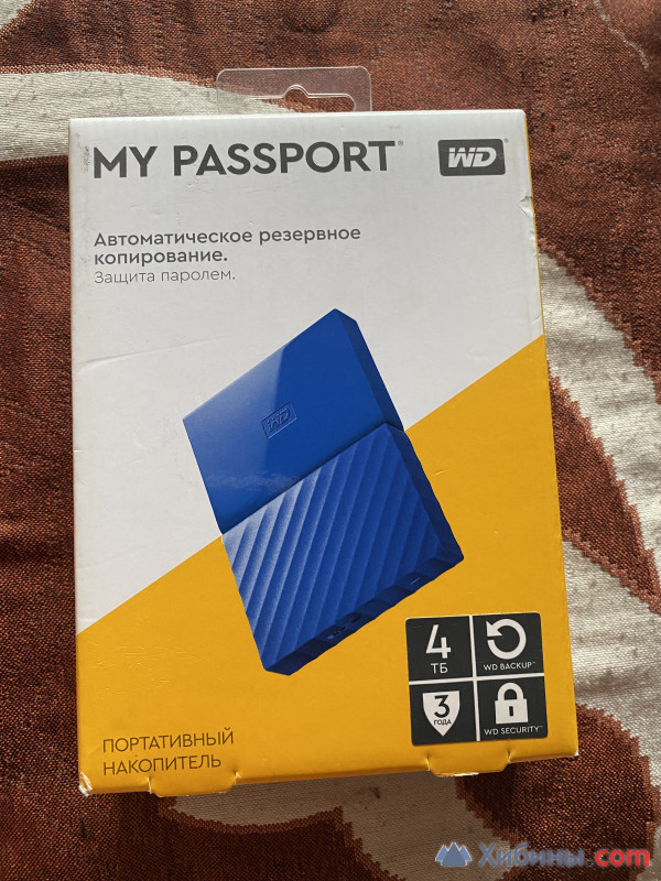 новый wd my passport  4 тб