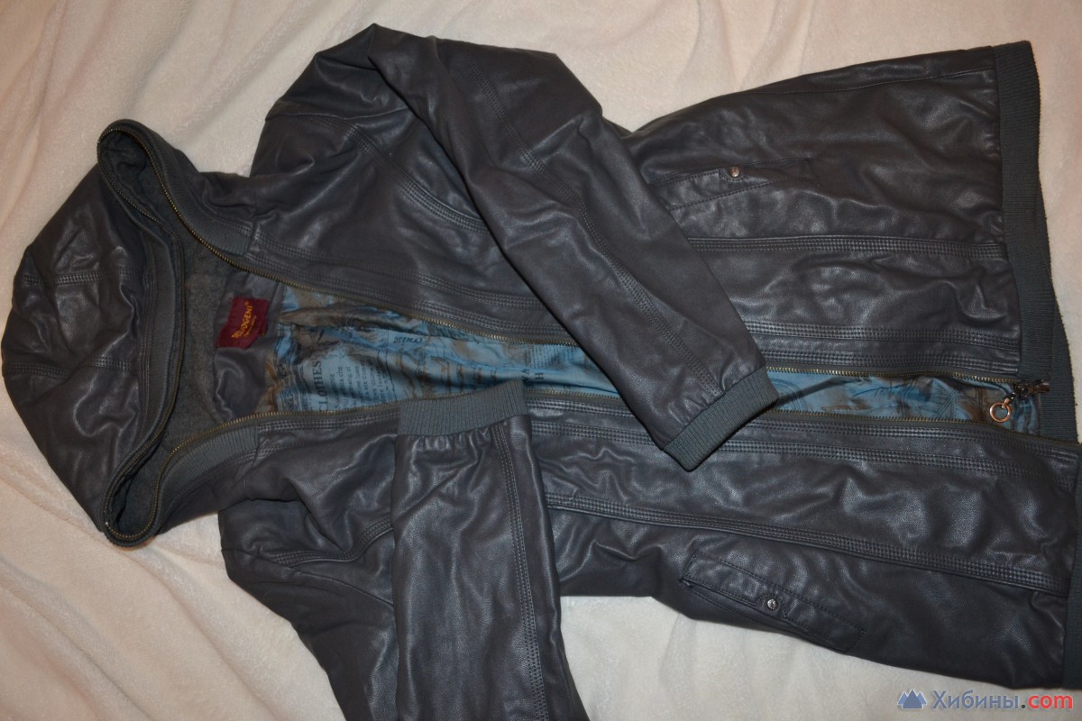 кожаная (эко кожа) куртка 44-46 размера