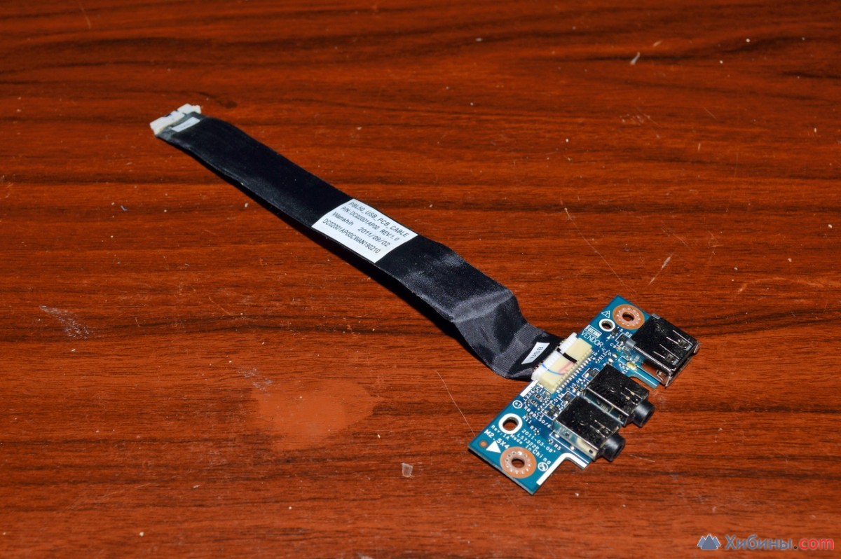 Плата AUDIO и USB со шлейфом для ноутбука ASUS K53ТК-SX002R