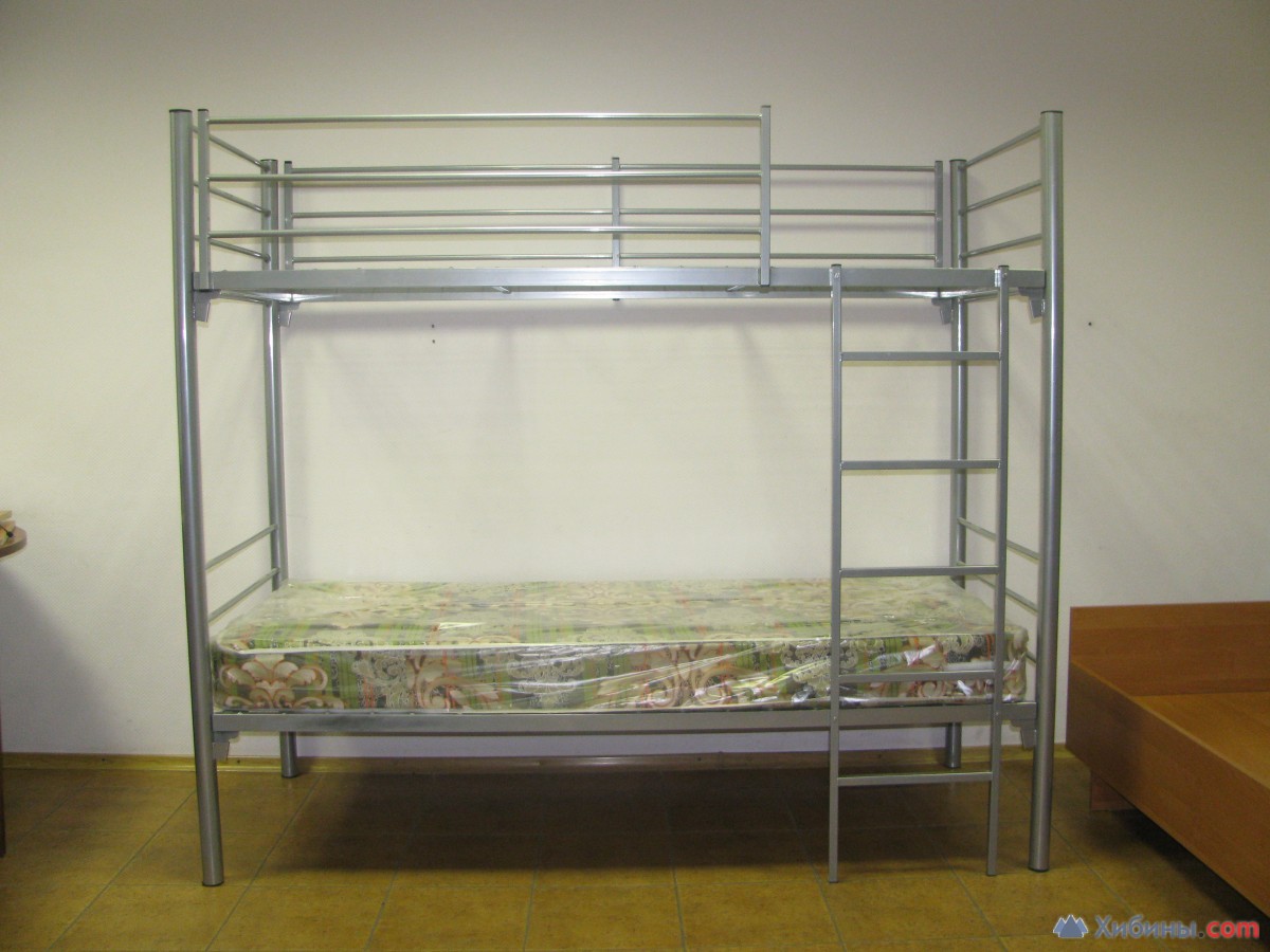 Одноярусные кровати металлические для рабочих, бытовок, строительных в