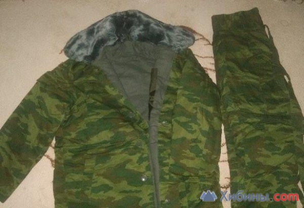 Армейская теплая куртка и штаны (бушлат, ватник)