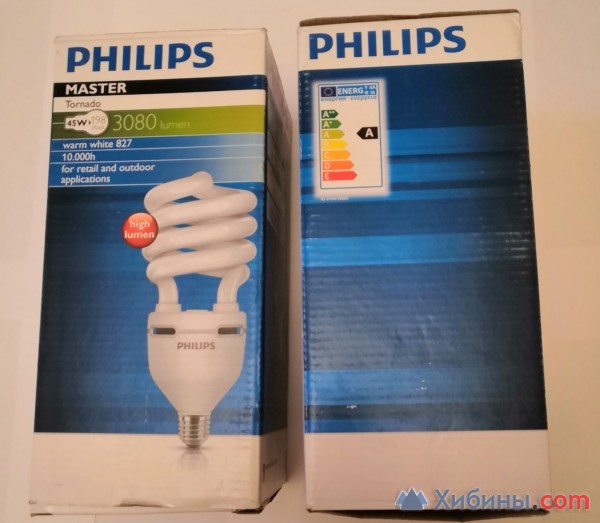 Объявление лампа электрическая philips е27