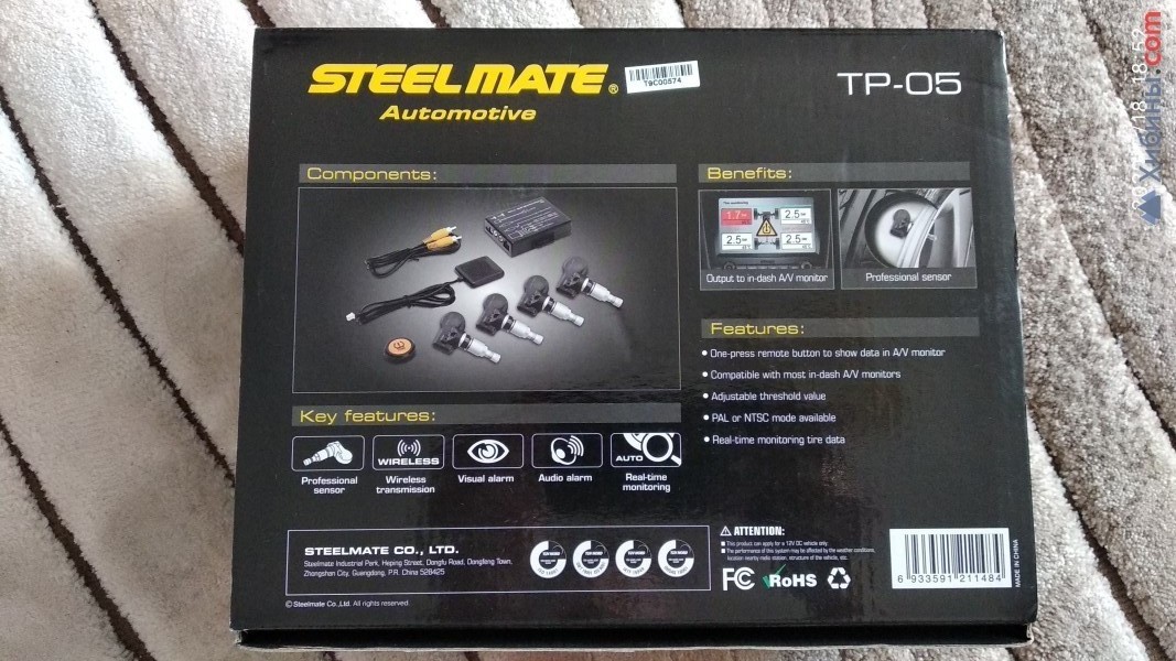 Система контроля давления в шинах Steelmate TP-05