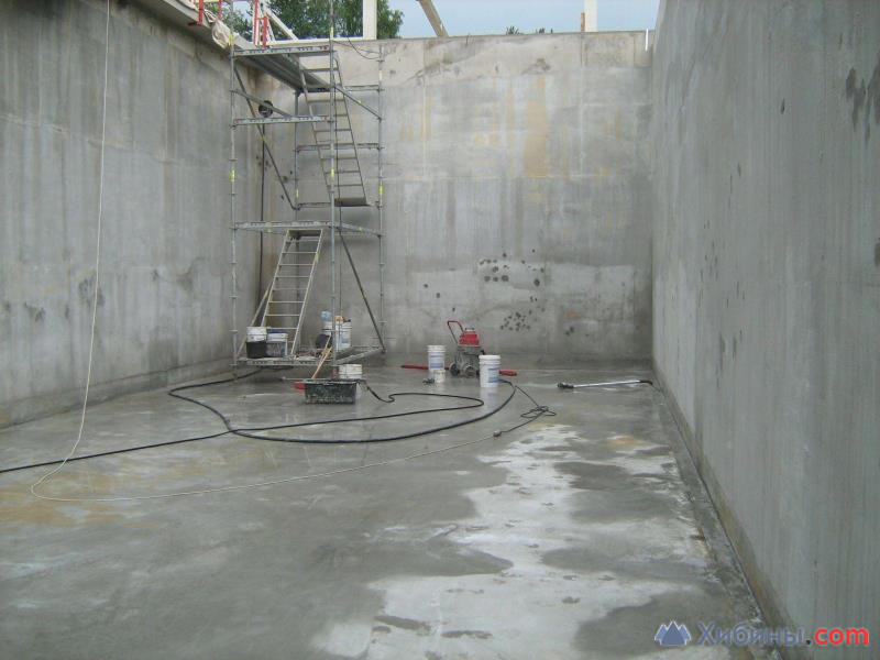 Гидроизоляция бетонных резервуаров , бассеинов , под