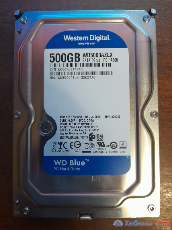 Жесткий диск для пк 500GB SATA-III, Новый
