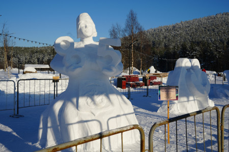 В Кандалакше завершился фестиваль снежных фигур