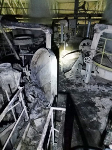 Тушили четыре часа: на обогатительной фабрике в Ковдоре произошел пожар