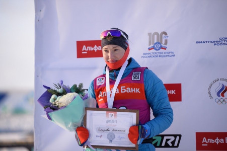 Мурманчанка завоевала серебро на этапе Кубка Содружества по биатлону в Уфе