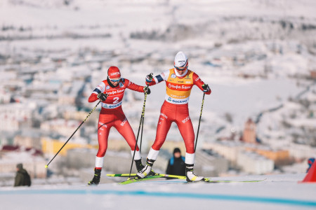 Алина Пеклецова и Савелий Коростелев победили в финале Кубка России по лыжным гонкам в Кировске