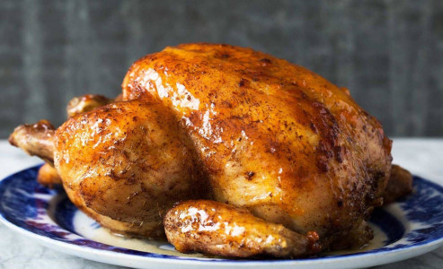 Запечённую курицу готовим только по этому рецепту: Начинки кладём максимально много, её всегда не хватает