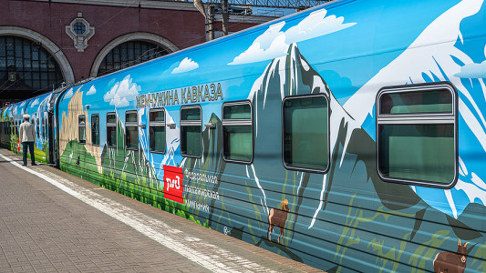 Такое в России впервые: из Москвы в Нальчик поедет туристический поезд с вагоном-спа и сауной