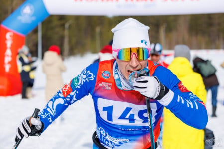 Полярнозоринская команда получила бронзовую медаль на лыжном марафоне